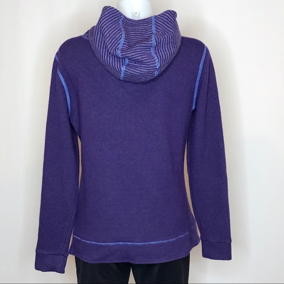 Kuhl Ana Chianti Fleece Wool Blend Hoodie Amethyst - Picture 2 of 9